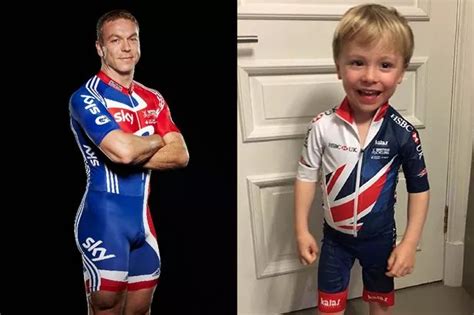 Fans see double as Sir Chris Hoy shares adorable snap of mini-me son in cycle suit - Daily Record