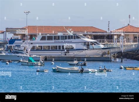 Catalina Express Tourist Ferry at Avalon Harbor at Catalina Island ...