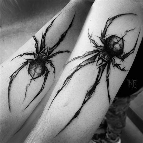 Sketch Spider Forearm Tattoo | Best tattoo design ideas