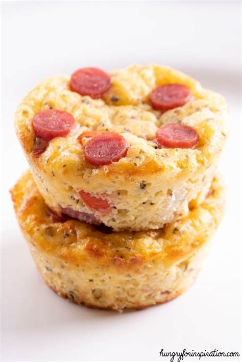 Super Easy Keto Pizza Muffins Recipe