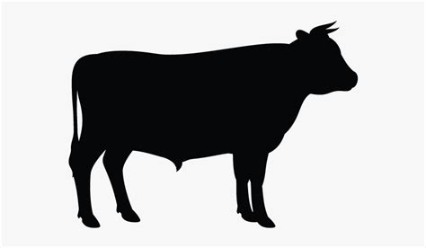 Clip Art Vector Graphics Angus Cattle Silhouette Holstein - Cow ...