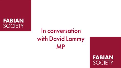 In Conversation with David Lammy MP | Fabian Society