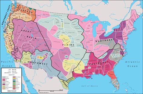 10 New Printable Map Native American Tribes - Printable Map