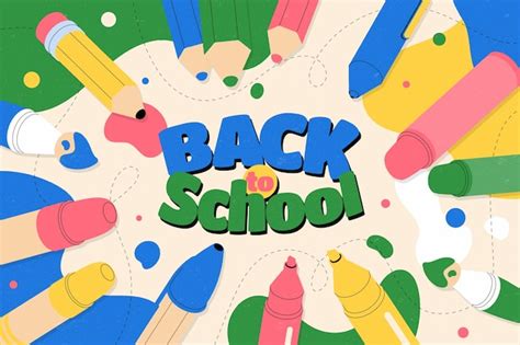 Free Vector | Flat back to school background