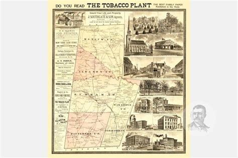 Durham County North Carolina Map 1887 Old Map of Durham County North ...