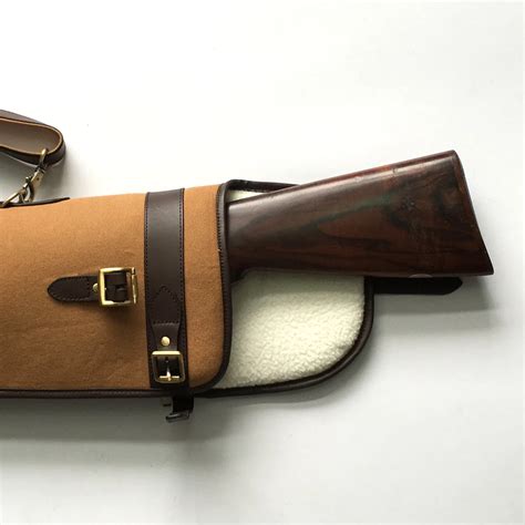 2018 Hot Canvas And Genuine Leather Shotgun Bag Gun Case - Buy Gun Case ...