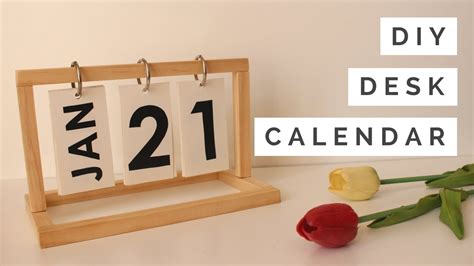 DIY - Desk Calendar - YouTube