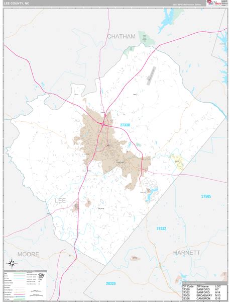 Lee County, NC Maps