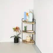 Wooden Corner Countertop Bathroom Storage Rack 3 tier - Temu