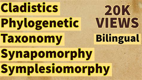 Cladistics | Phylogenetic Taxonomy | Synapomorphy | Symplesiomorphy | CSIR NET Life Sciences ...