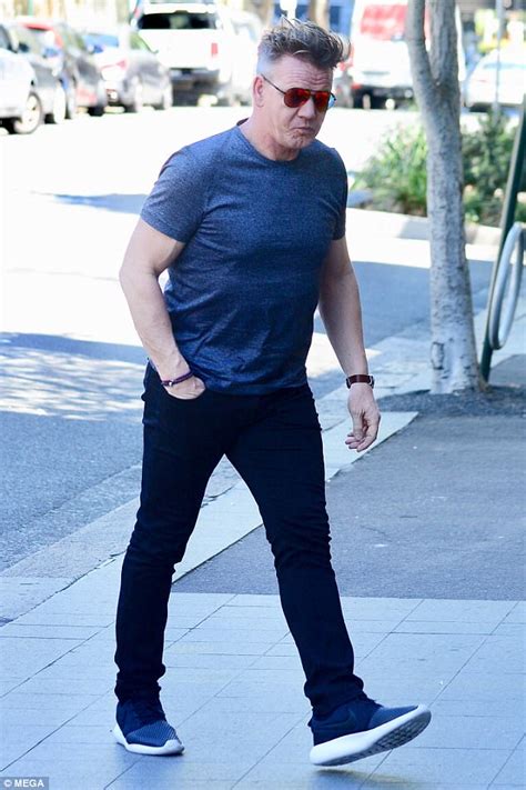 Gordon Ramsay shows off volumised locks in Sydney | Daily Mail Online