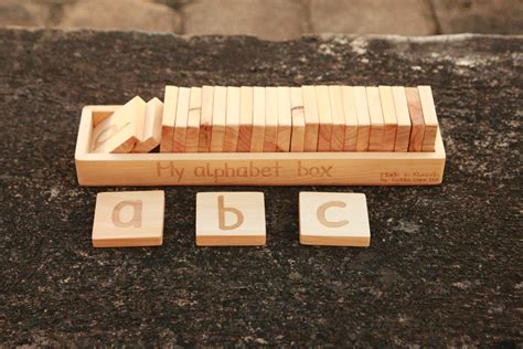 Wooden Uppercase Alphabet Tiles – Toddle Care