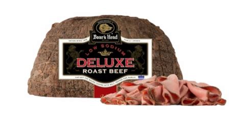 Boar's Head Deluxe Low Sodium Roast Beef Fresh Sliced Deli Meat, 1 lb ...