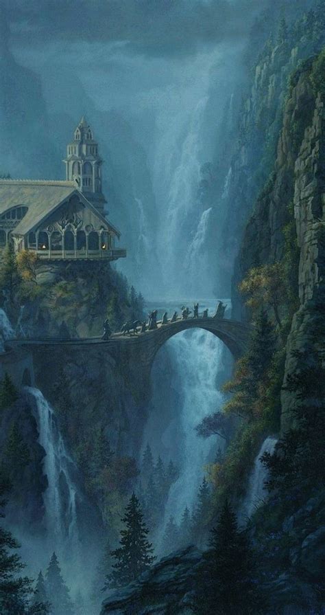 Rivendell, dwarf, elves, fantasy, fellowship of the ring, lord of the ...