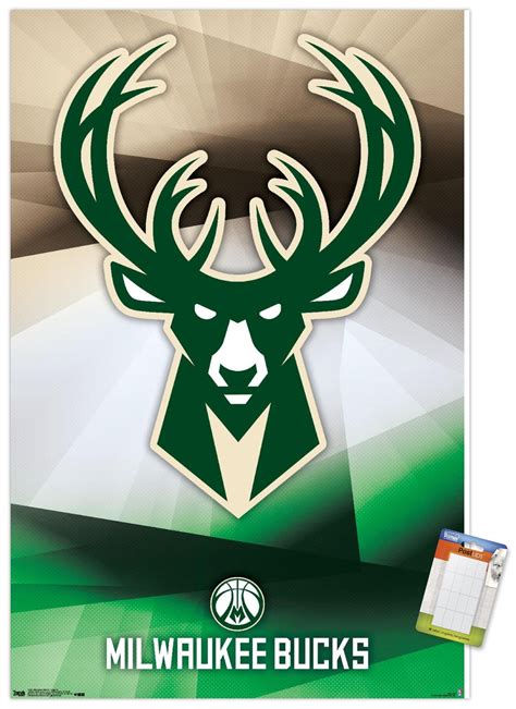 NBA Milwaukee Bucks - Logo 16 Wall Poster, 22.375" x 34" - Walmart.com