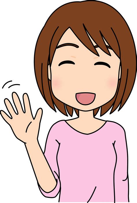 Woman Is Waving Good Bye clipart. Free download transparent .PNG | Creazilla