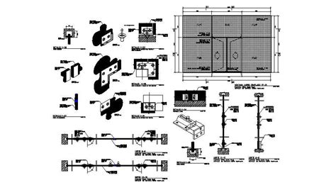 Tempered glass windows installation cad drawing details dwg file - Cadbull