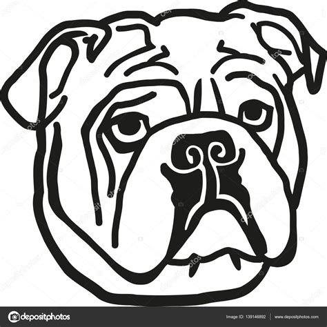 Bulldog head vector — Stock Vector © miceking #139146892