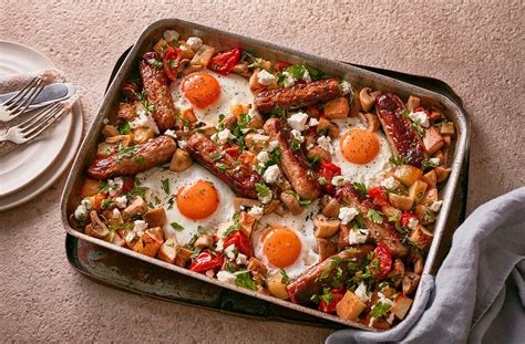 Full English Traybake | Sausage Recipes | Tesco Real Food | Recipe in 2020 | Tesco real food ...