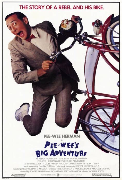 Pee wee's Big Adventure 27x40 Movie Poster (1985) Tim Burton, Timothy Burton, Pee Wee Herman ...