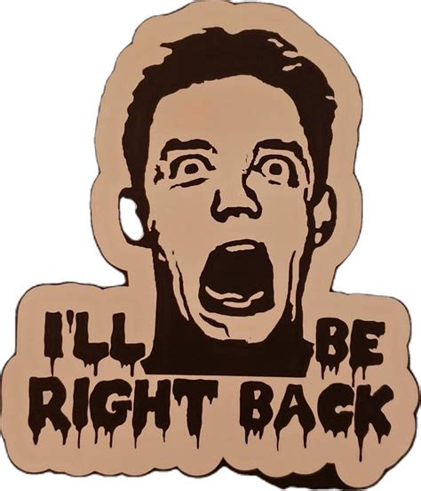 Scream, Stu Macher, i'll Be Right Back, Matthew Lillard, Vinyl Decal ...