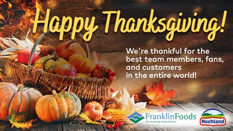 Happy Thanksgiving! - Franklin Foods - Re-Inventing Cream Cheese