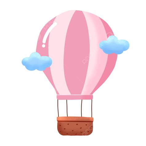 Watercolor Hot Air Balloon On A Transparent Background, Air Balloon Icon, Air Balloon Vector ...