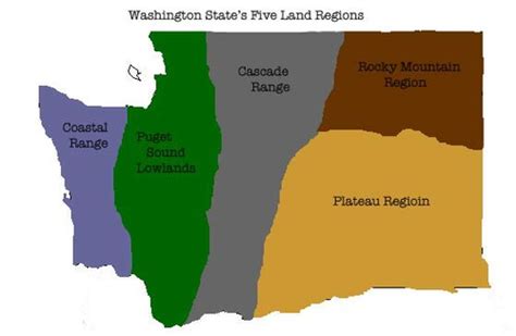 Washington State Land Regions Flashcards | Quizlet