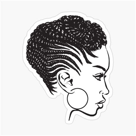 African American Braids Hairstyle Black Woman Beauty Salon Poster by DesignsByAymara