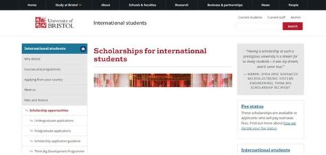 University Of Bristol Scholarships for International Students 2023