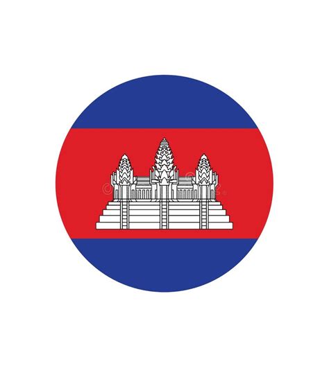 Cambodia Flag, Official Colors and Proportion Correctly. National Cambodia Flag Stock ...