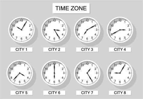 Free Time Zone Clock Vector - Download Free Vector Art, Stock Graphics ...