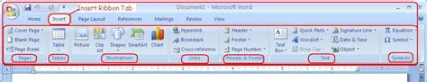 How to Use the Insert Ribbon Tab of Microsoft Office Word 2007 - HubPages