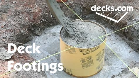 Deck Posts Footings