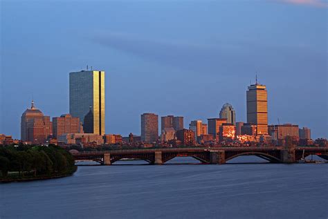 Boston Skyline Sunset Photograph by Juergen Roth