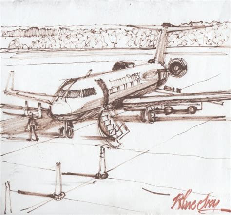 Airport Sketch at PaintingValley.com | Explore collection of Airport Sketch