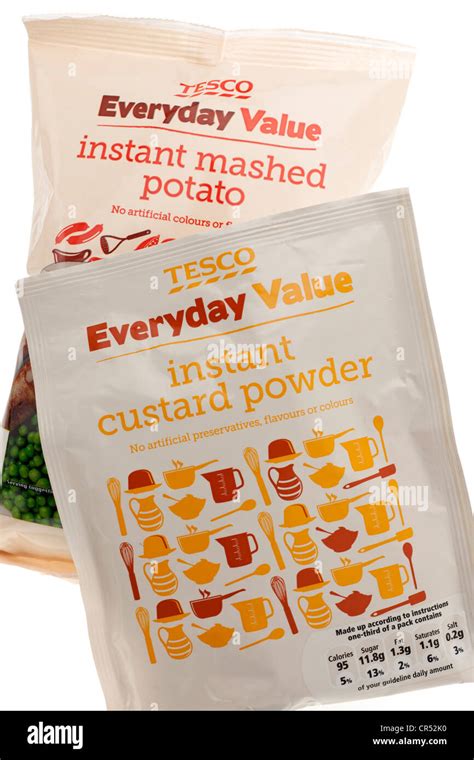 Tesco Everyday value packets Stock Photo - Alamy