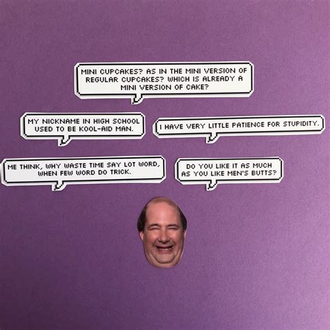 Amazon.com: Kevin The Office Quotes Sticker Set : Handmade Products