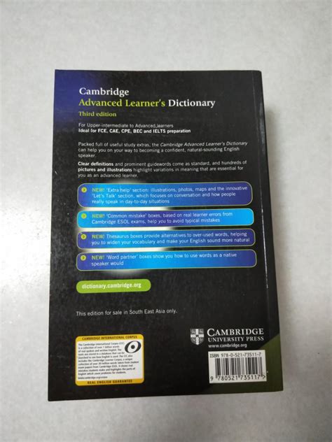 Cambridge Advanced Learner's Dictionary 3rd Ed, Hobbies & Toys, Books ...