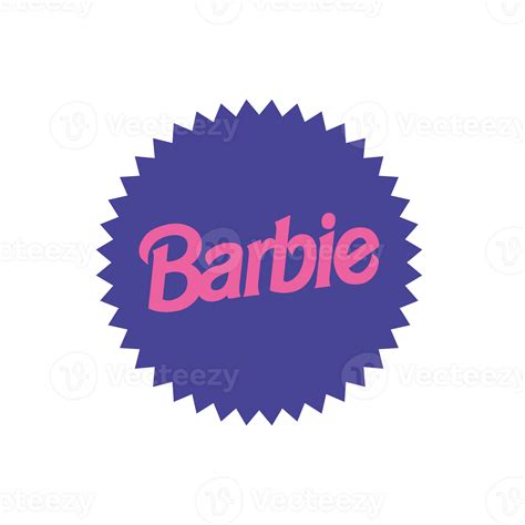 Barbie The Movie Pink Logo Design System in Blue Gradient Background. A movie from Warner Bros ...