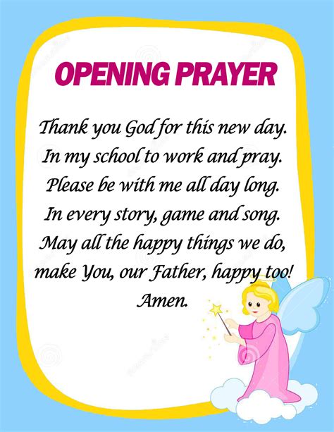 Opening and Closing Prayers in School (Ready to Print) - DepedClick | School prayer, Classroom ...