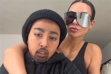 Kim Kardashian Helps Daughter North Transform into Dad Kanye West