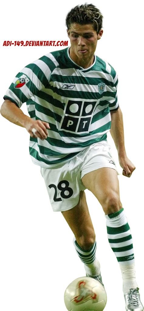 Cristiano Ronaldo Sporting CP Render PNG by adi-149 on DeviantArt