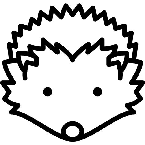 Hedgehog Head Vector SVG Icon - SVG Repo