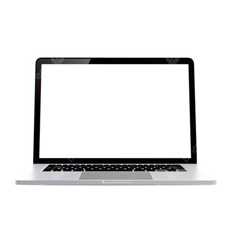 Macbook Mockup With Blank Screen On Transparent Background, Macbook ...