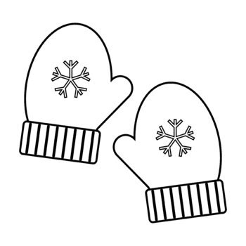 black and white clipart mittens 10 free Cliparts | Download images on ...