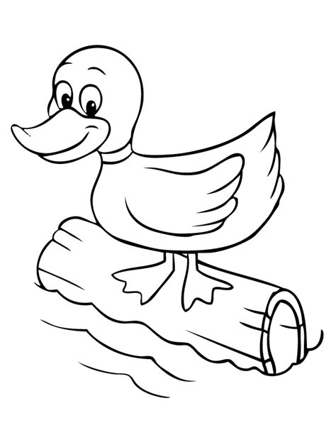 Cute Duck Coloring Pages - Coloring Home