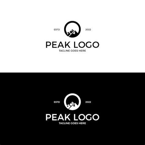 Premium Vector | Mountain peak logo design inspiration