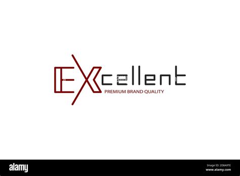 EX excellent logo Stock Vector Image & Art - Alamy