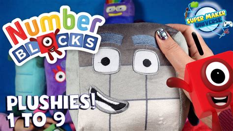 NUMBERBLOCKS Plushies! Numbers 1 to 9 - YouTube